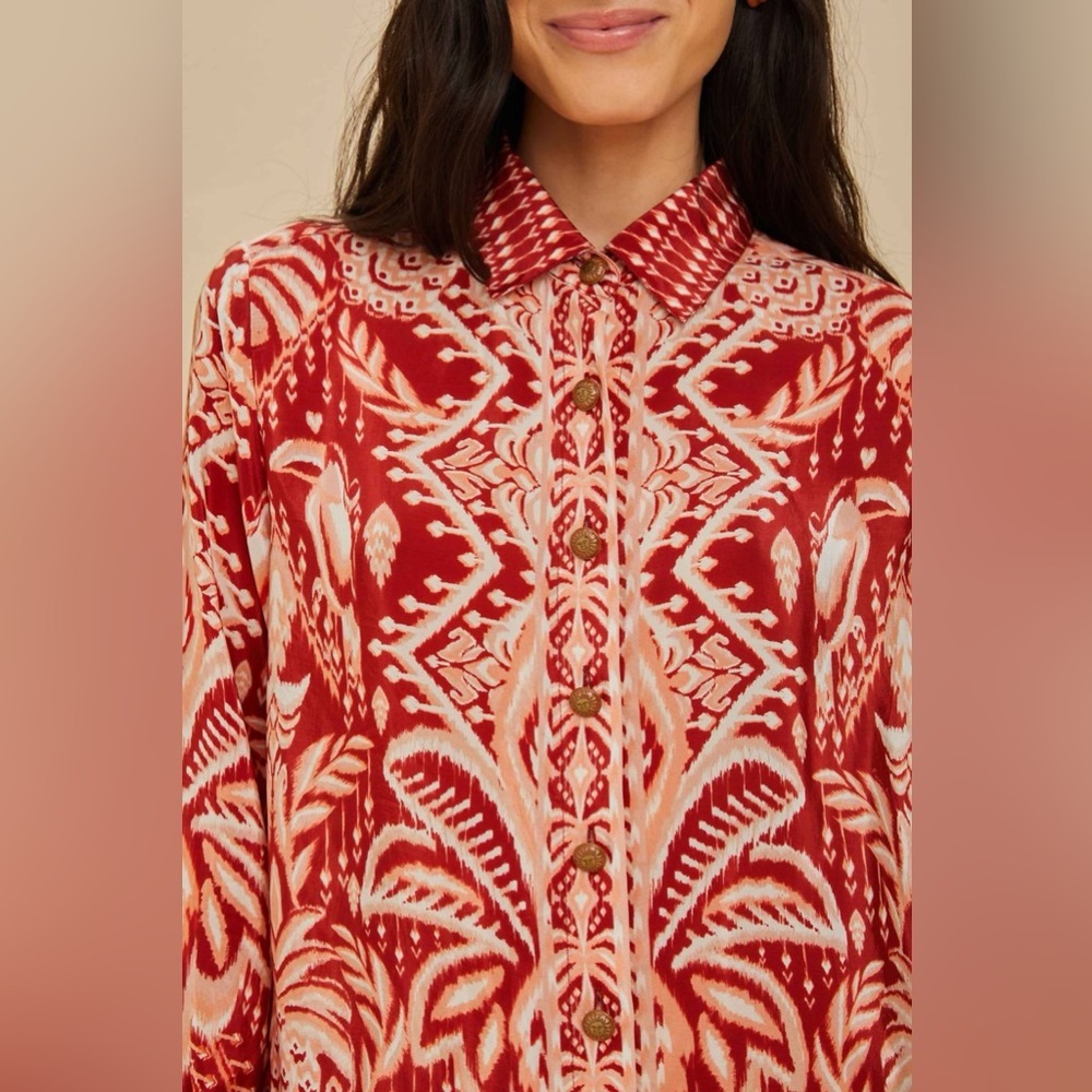 FARM Rio Tropical Tapestry Pajama Shirt